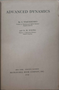 Image of Advanced Dynamics