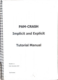 Image of PAM-CRASH Implicit and Explicit Tutorial Manual